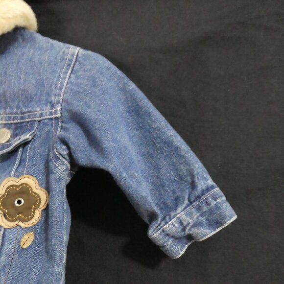 NANETTE | 12 months | Snap Button Closure Denim Jacket W/ Butterfly & Flowers - Picture 5 of 16